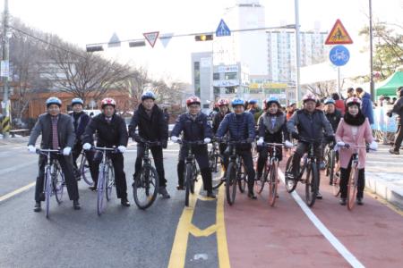 광교산 자전거도로 개통식 성황리에 끝나